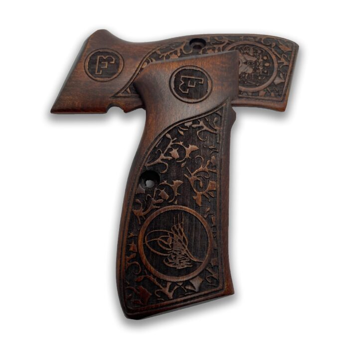 Flourish Floral Wooden Grip : Elevate Your 1911 With Beechwood Beauty - Image 3
