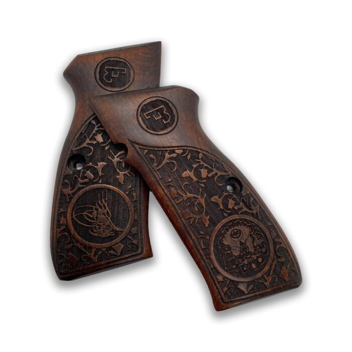 Flourish Floral Wooden Grip : Elevate Your 1911 With Beechwood Beauty - Image 2