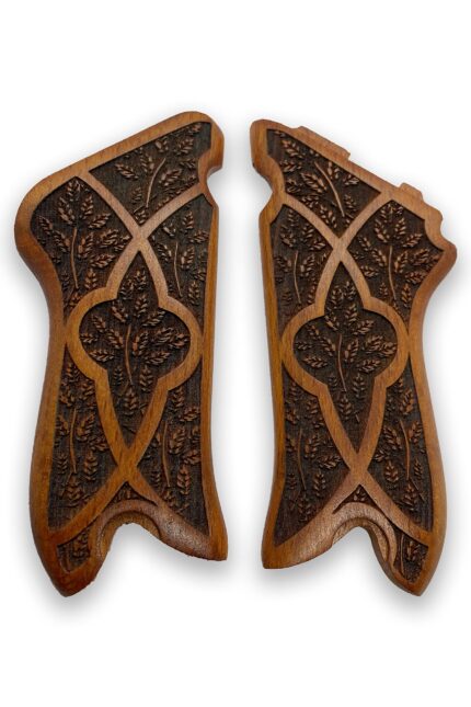 Classic Fleur Series - Luger P08 Grip with Superior Beechwood Elegance