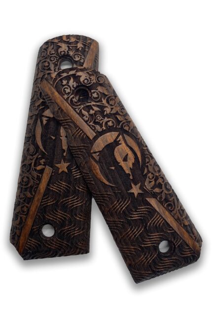 Full Size 1911 (Government/Commander) Walnut Pistol Grip Handmade from Walnut Wood Ars.35