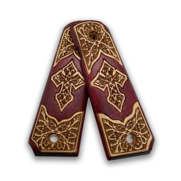 Heritage Series Gothic Cross Beechwood Grip : Superior Craftsmanship For 1911 Enthusiasts - Image 4