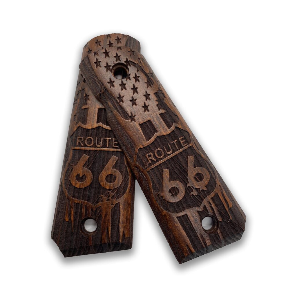 Full Size 1911 (Government/Commander) Walnut Pistol Grip Handmade from Walnut Wood Ars.06