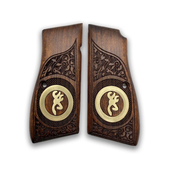 Stags And Scroll Beechwood Grip