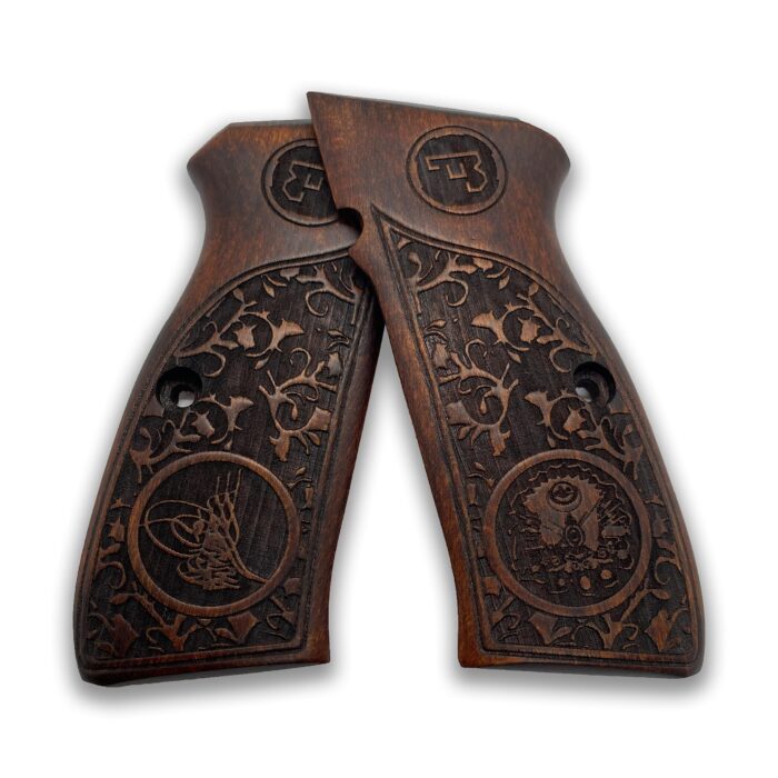 Flourish Floral Wooden Grip : Elevate Your 1911 With Beechwood Beauty - Image 4