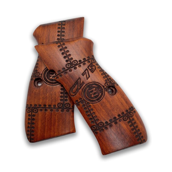 Classic Crest Wooden Grip - Luxurious Beechwood Finish For 1911 - Image 2