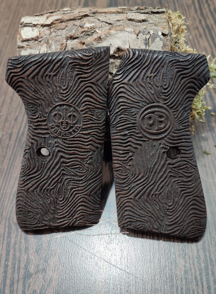Fingerprint Swirl Beechwood Grips For Beretta 51/52 : Superior Craftsmanship For Better Shooting - Image 2