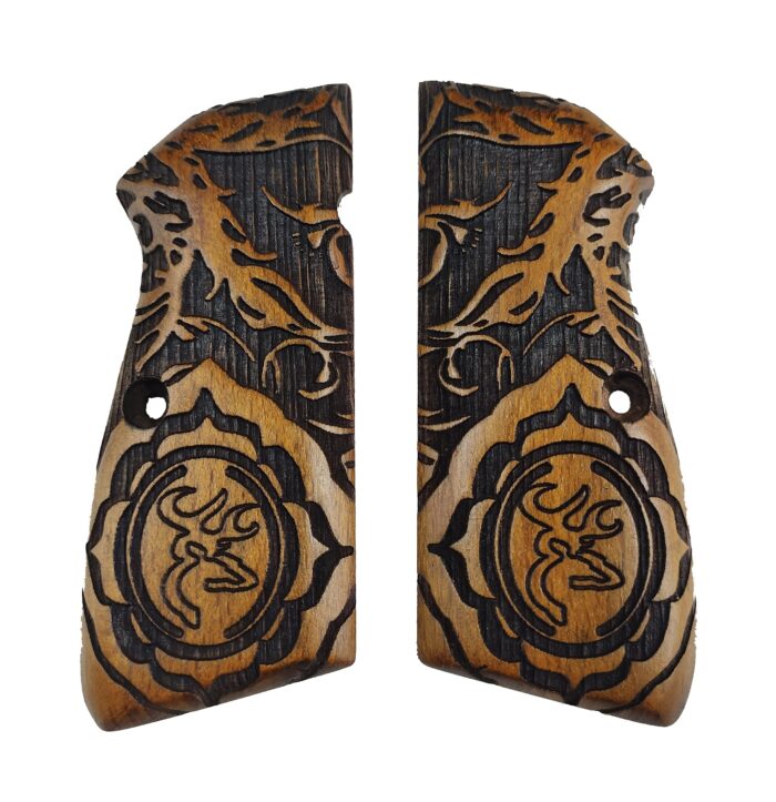 Floral Carving And Center Emblem