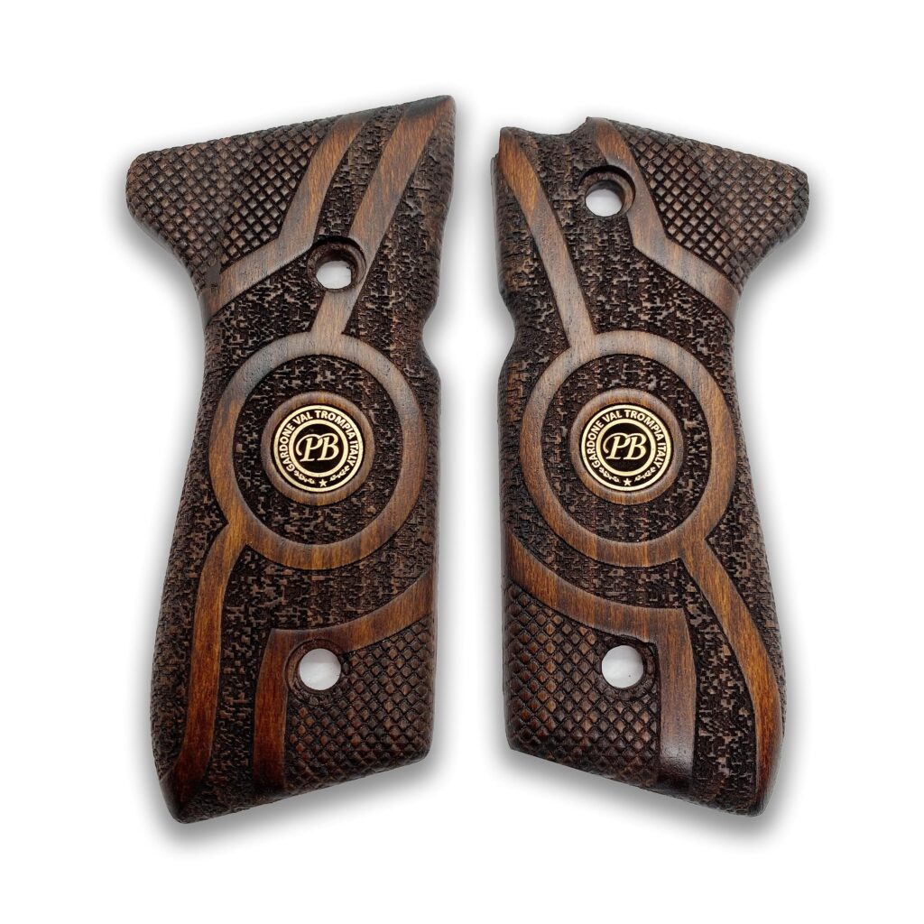 Beretta 92FS Beechwood Grips - Medallion