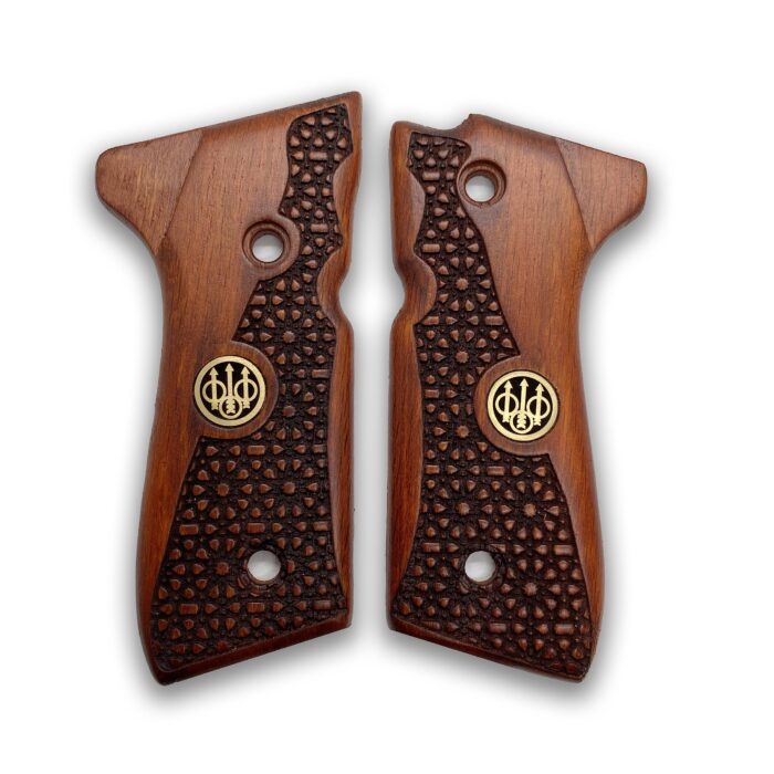 Diamond Plate Wooden Grip – Superior Comfort And Control For Your 92 Fs