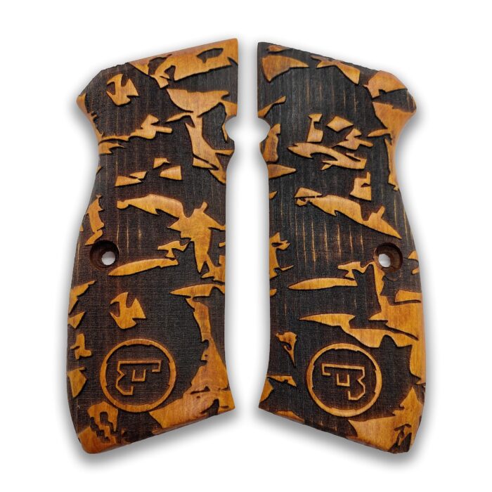 Titan Camo Wooden Grip : The Ultimate Beechwood Upgrade For 1911