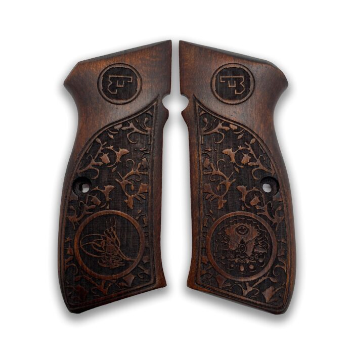 Flourish Floral Wooden Grip : Elevate Your 1911 With Beechwood Beauty