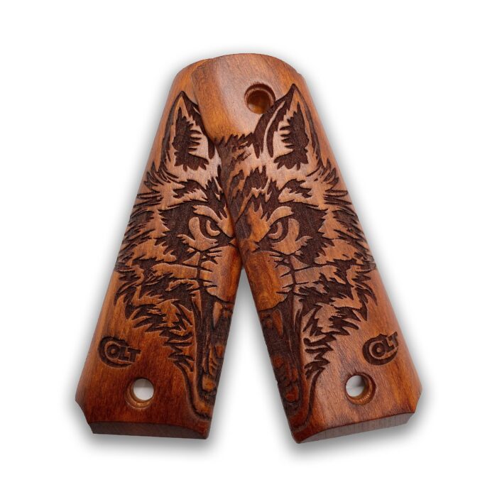 Wildwood Series - Wolf Spirit Beechwood Grip For 1911 - Image 4