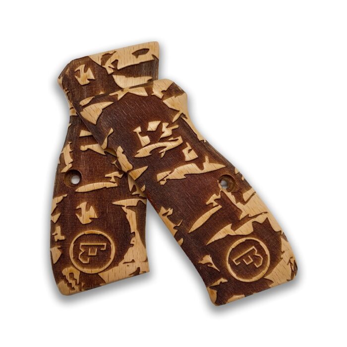 Covert Camo Beechwood Grip : Top Choice For 1911 Enthusiasts - Image 2