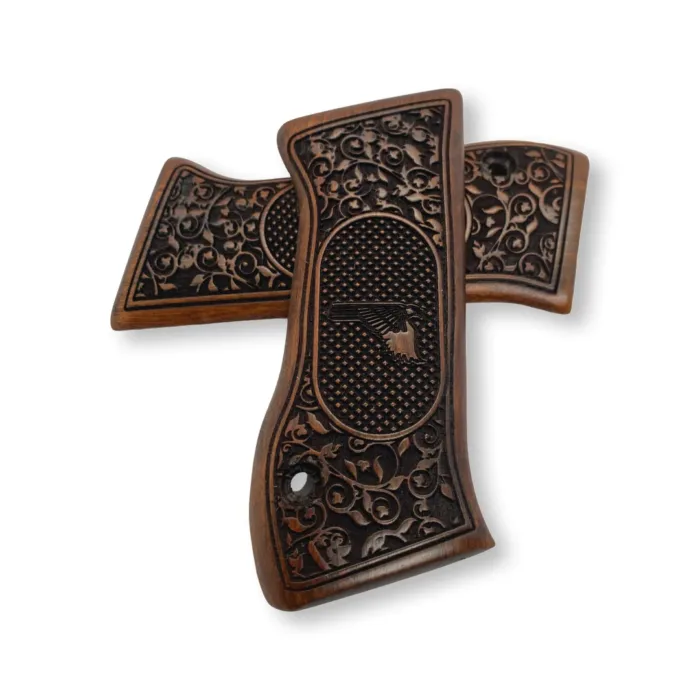 Jericho 941 Premium Walnut Grips - Ergonomic Design, Handcrafted Precision - Image 3