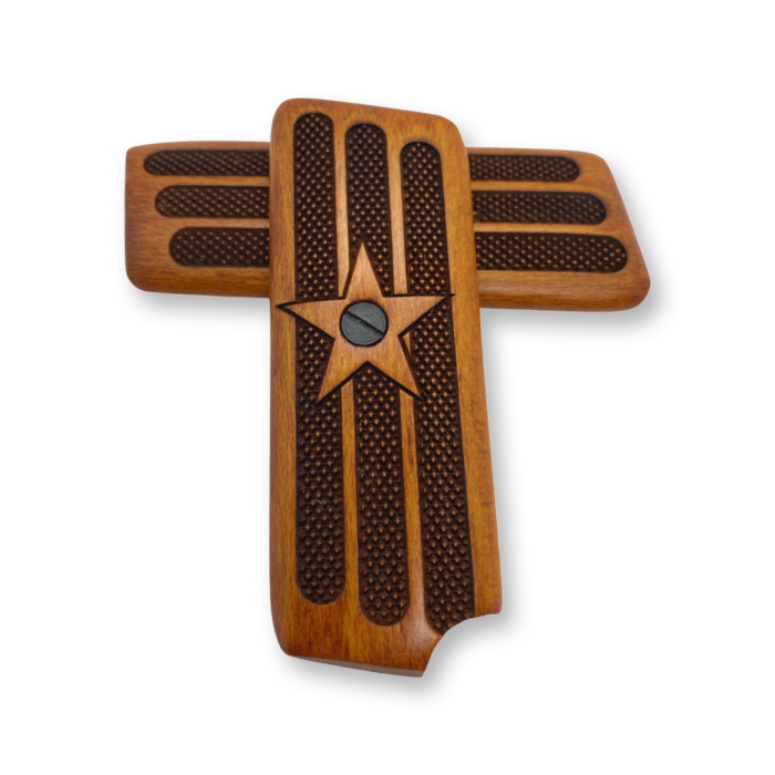 Tokarev M57 Walnut Grips - Sunburst Pattern, Handcrafted - Image 3