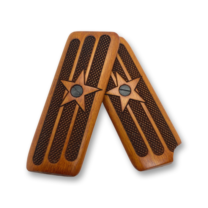 Tokarev M57 Walnut Grips - Sunburst Pattern, Handcrafted - Image 4