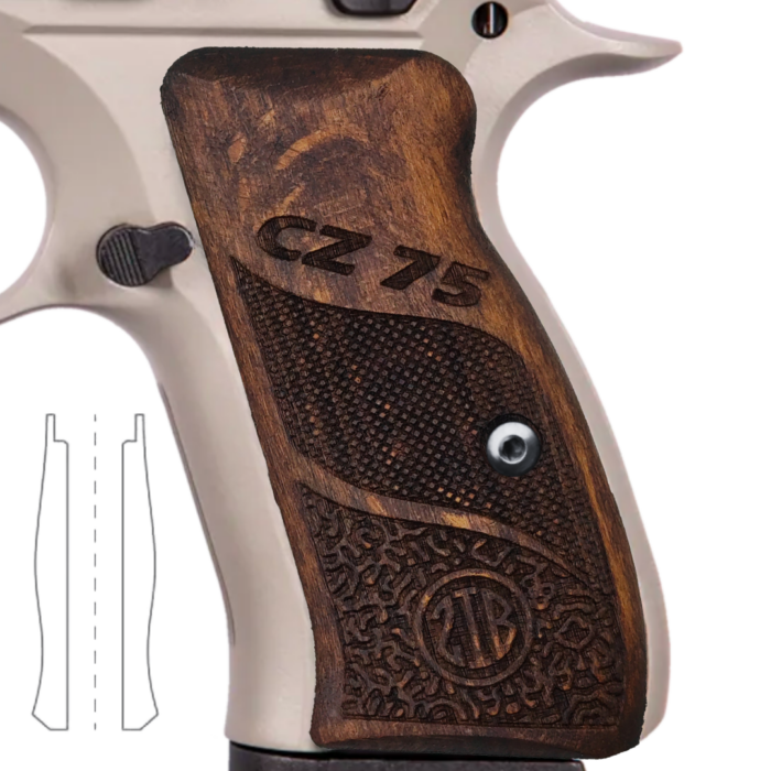Cz Compact [Pattern Name] Beechwood Grips: Handcrafted