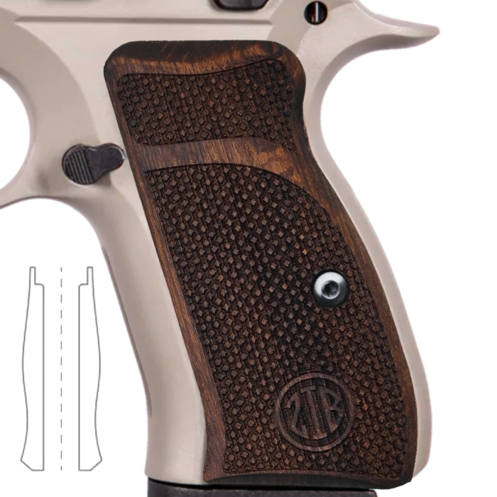 Cz 75/85 Compact Stippled Beechwood Grips: Grip Upgrade, Unique Style - Image 10