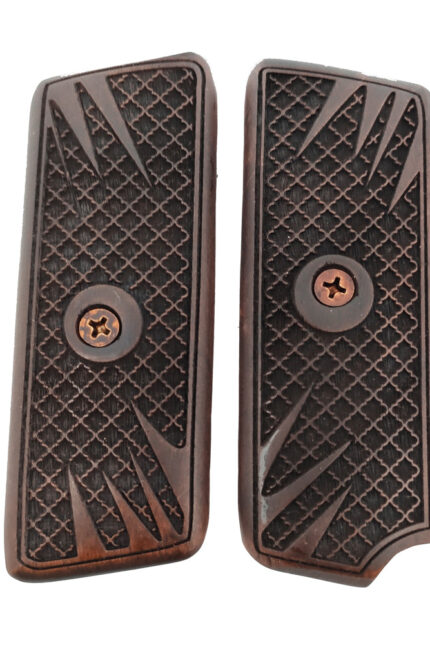 Tokarev M57 Beechwood Grips - Double Diamond Pattern, Handcrafted