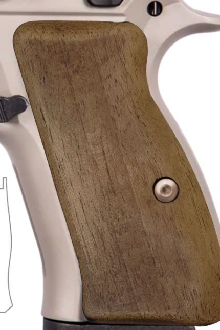 CZ 75/85 Compact Wooden Grips – Natural Wood Grain