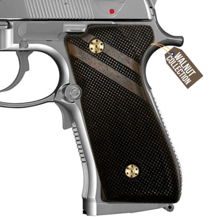 Tactical Grid Beechwood Grips For Beretta 92 Fs - Image 6