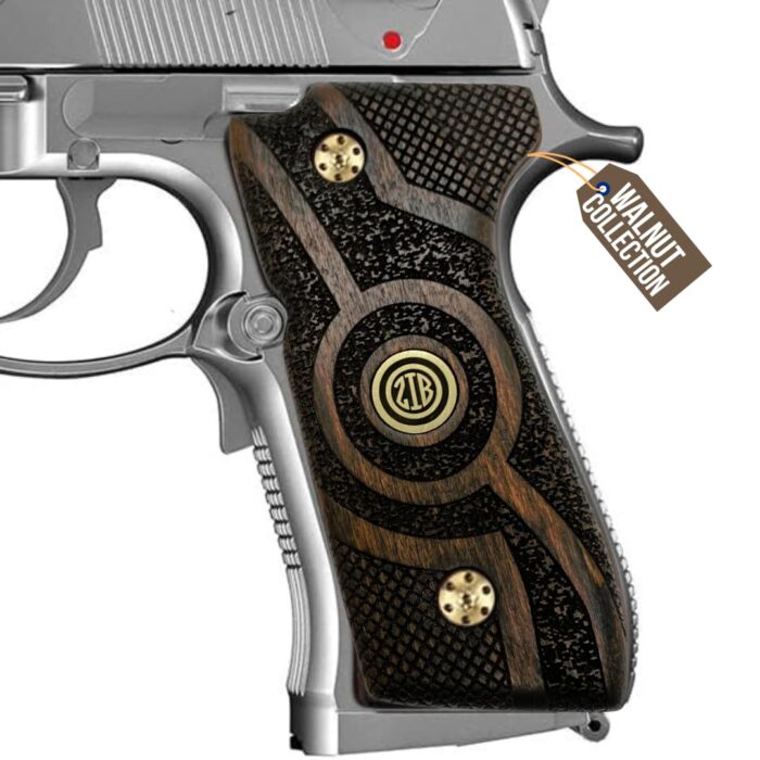 Textured Elegance Beechwood Grips For Beretta 92 Fs - Image 6