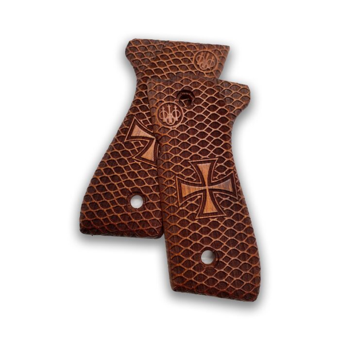 Beretta 92Fs Beechwood Grips - Pattee Cross &Amp; Diamonds - Image 7