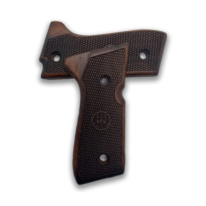 Beretta 92Fs Beechwood Grips - Initials &Amp; Diamond Mesh - Image 11