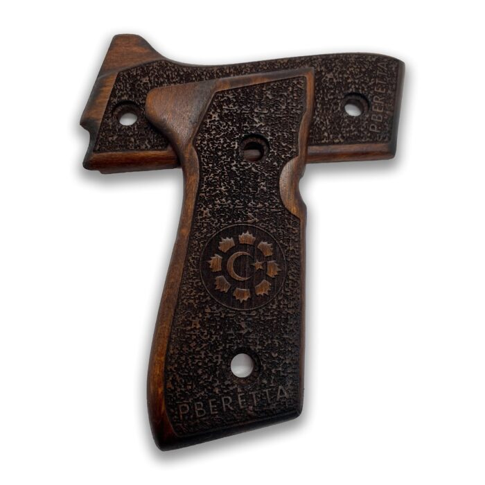 Beretta 92Fs Beechwood Grips - Monogram &Amp; Sunburst - Image 8
