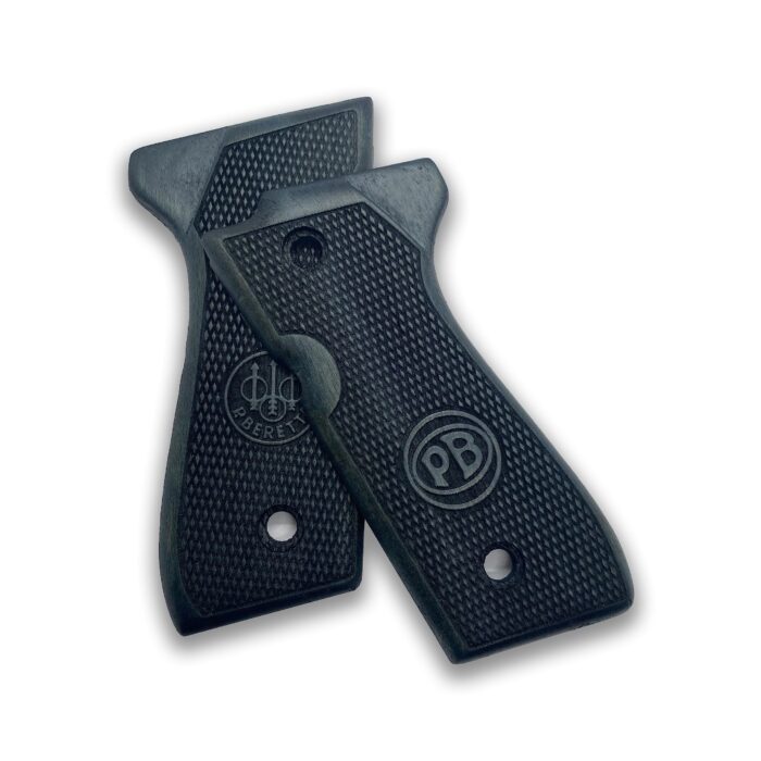 Beretta 92Fs Beechwood Grips - Initials &Amp; Diamond Plate - Image 10