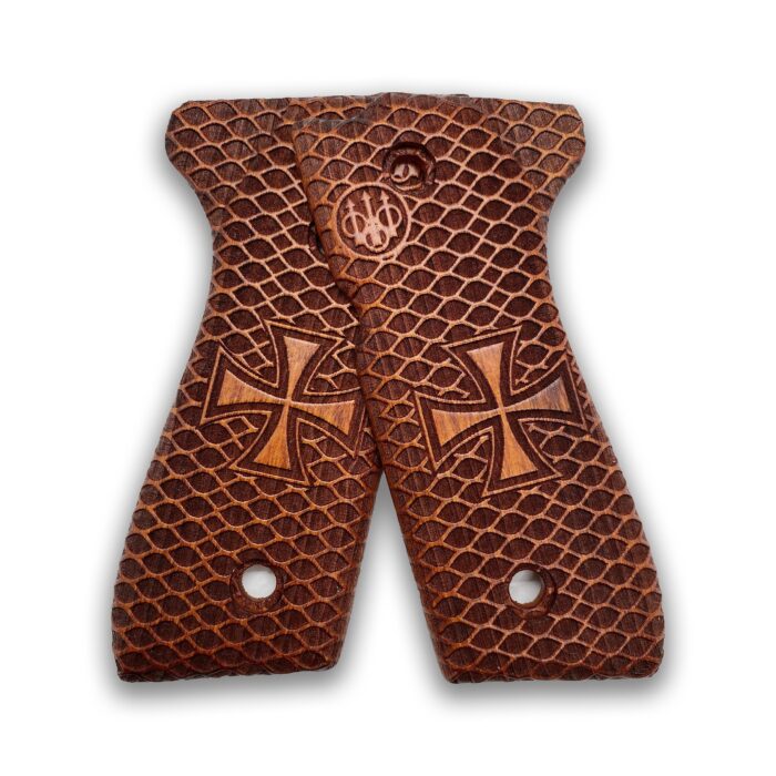 Beretta 92Fs Beechwood Grips - Pattee Cross &Amp; Diamonds - Image 10