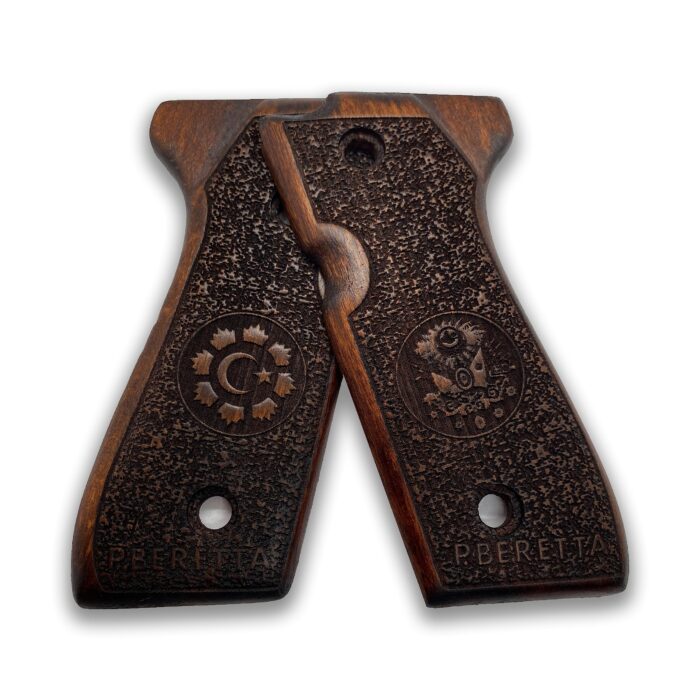 Beretta 92Fs Beechwood Grips - Monogram &Amp; Sunburst - Image 12