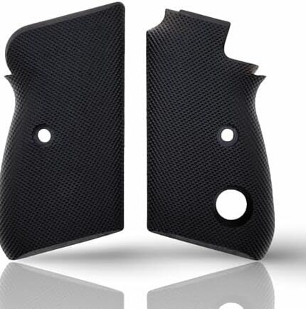 Zib Grips Aggressive Checkered Polymer Series Pistol Grips Compatible with, 1911 & Clones, Beretta, Sig Sauer, CZ, Browning and More Than 50 Pistols (Beretta 70 70S 71)  Sports & Outdoors