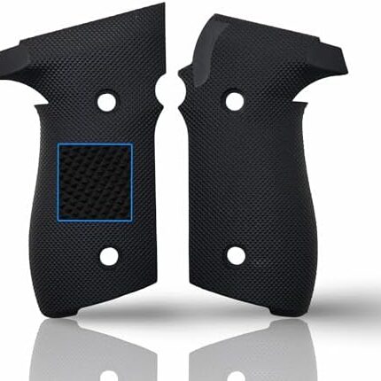 Zib Grips Aggressive Checkered Polymer Series Pistol Grips Compatible with, 1911 & Clones, Beretta, Sig Sauer, CZ, Browning and More Than 50 Pistols (Beretta 70 70S 71)  Sports & Outdoors