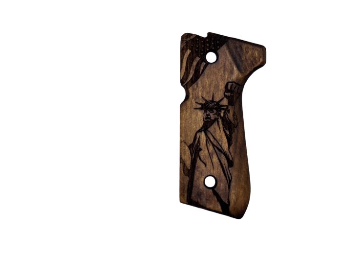 Wooden Grips For Beretta 92Fs, 92, 92F, 92A1, 92Fs Inox, 92G, 92D, 96, 96D, 96A1, M9, M9A1 Cachas Para 9Mm Beretta 92Fs President Trump Trending Political Trump 2024 Election - Image 11