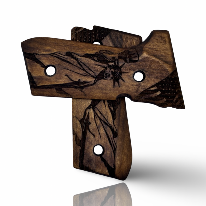 Wooden Grips For Beretta 92Fs, 92, 92F, 92A1, 92Fs Inox, 92G, 92D, 96, 96D, 96A1, M9, M9A1 Cachas Para 9Mm Beretta 92Fs President Trump Trending Political Trump 2024 Election - Image 9