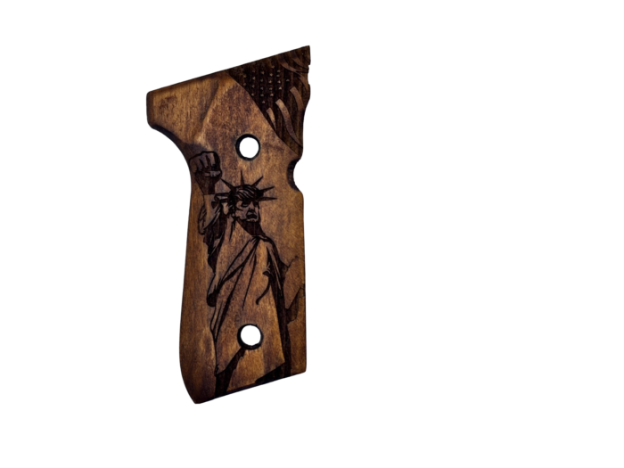 Wooden Grips For Beretta 92Fs, 92, 92F, 92A1, 92Fs Inox, 92G, 92D, 96, 96D, 96A1, M9, M9A1 Cachas Para 9Mm Beretta 92Fs President Trump Trending Political Trump 2024 Election - Image 10