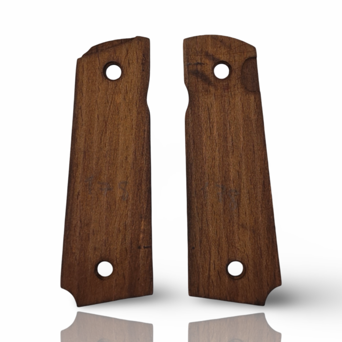 Beech Wood Pistol Grip For Colt 1911 - Caduceus Emblem - Image 5