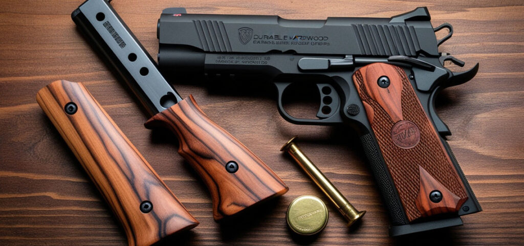 Durable Hardwood Gun Grips