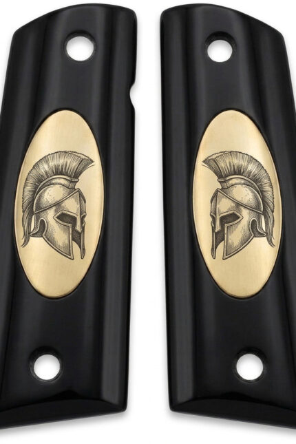 Colt 1911 Hardwood Grip | Spartan Helmet Engraved | ZIB Grips