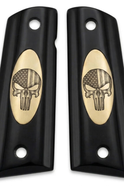 Colt 1911 Hardwood Grip | Punisher US Engraved | ZIB Grips