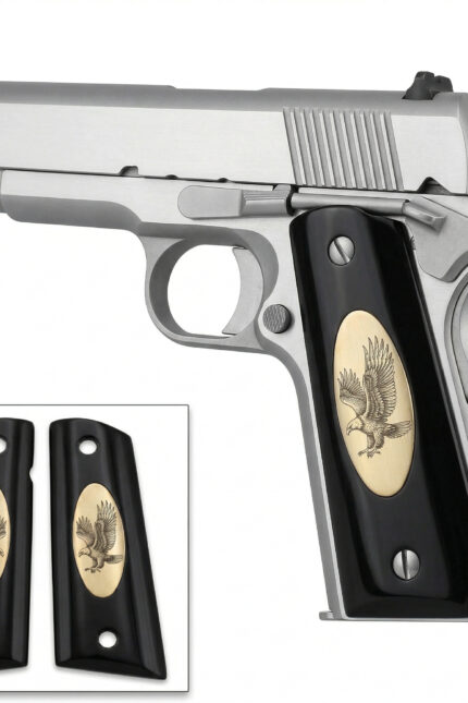 Colt 1911 Hardwood Grip | Bald Eagle Engraved | ZIB Grips
