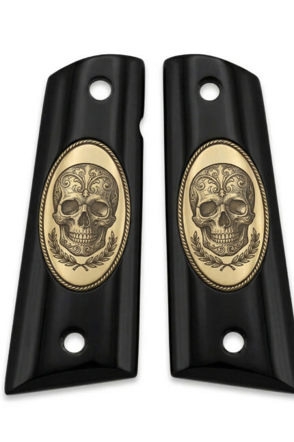 Colt 1911 Hardwood Grip | Sugar Skull Engraved | ZIB Grips