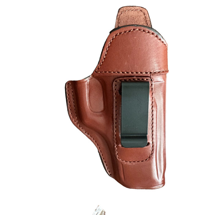 Glock 17 / 19 Leather Holster | Iwb Clip | Brown Right Hand | Zib Grips