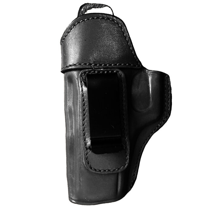Glock 17 / 19 Leather Holster | Iwb Clip | Black Left Hand | Zib Grips