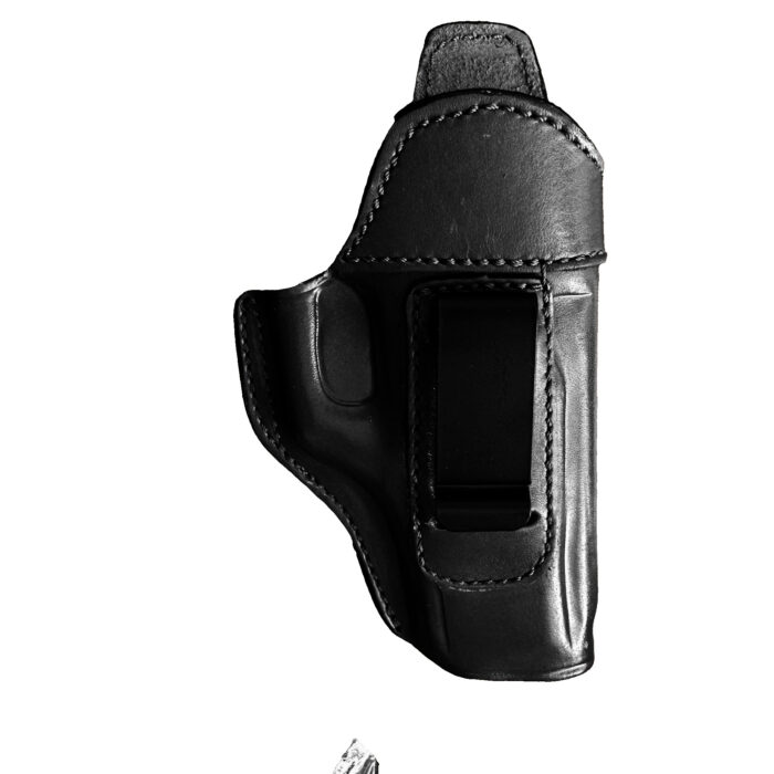 Glock 17 / 19 Leather Holster | Iwb Clip | Black Right Hand | Zib Grips