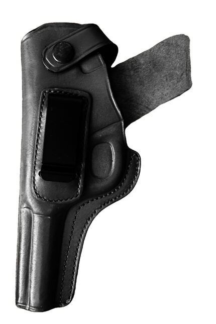 High Standard HD Military Leather Holster | IWB OWB Dual Carry | Black Left Hand | Zib Grips